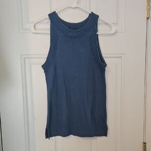 Tommy Hilfiger Blue Knit Tank Top